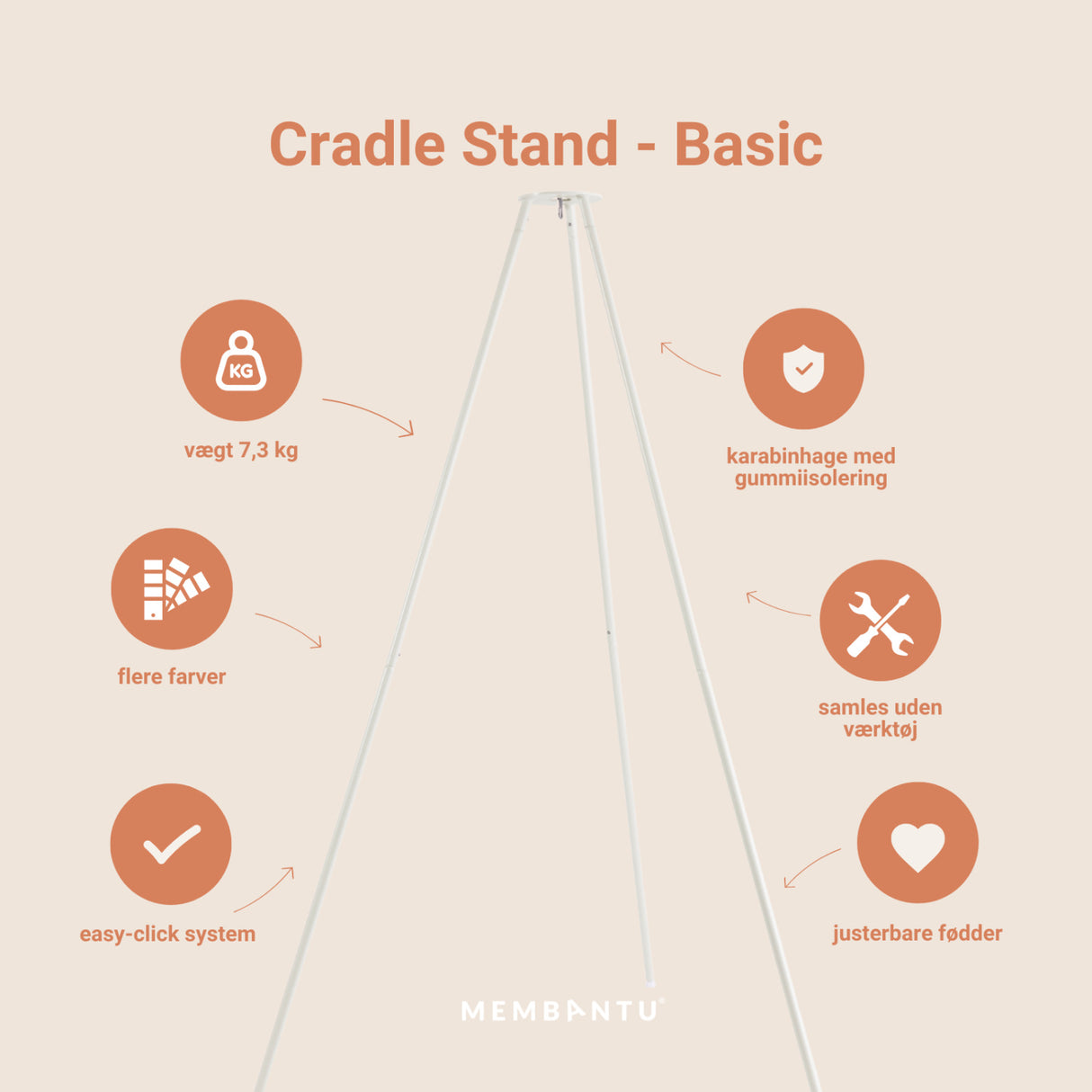 MEMBANTU Sage Green Cradle Stand Basic