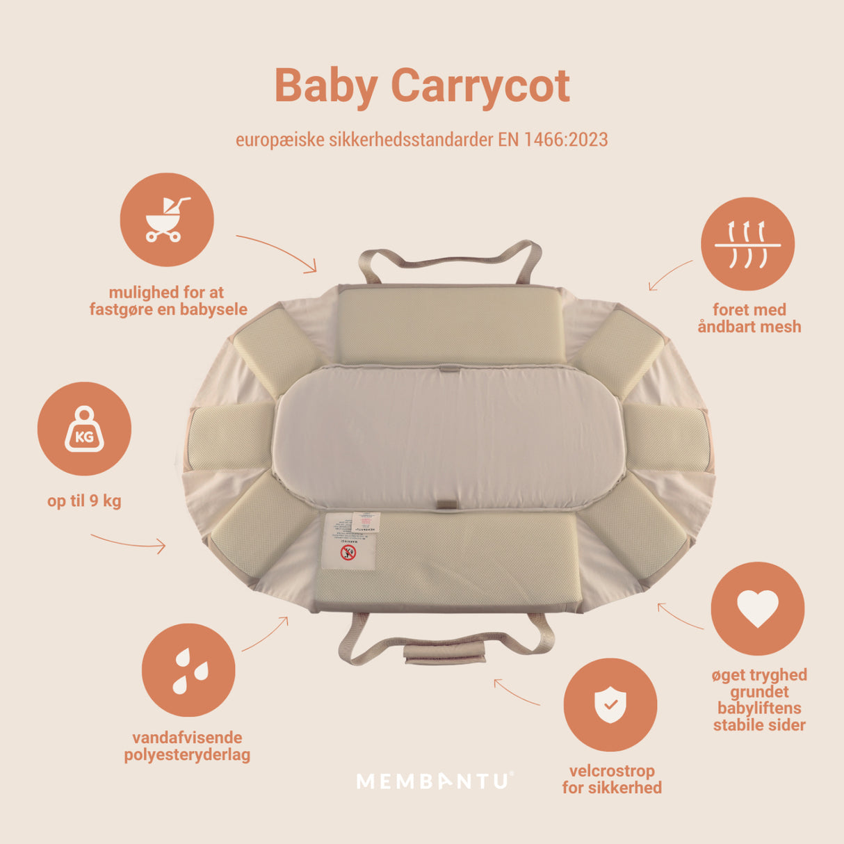 MEMBANTU Nature Carrycot