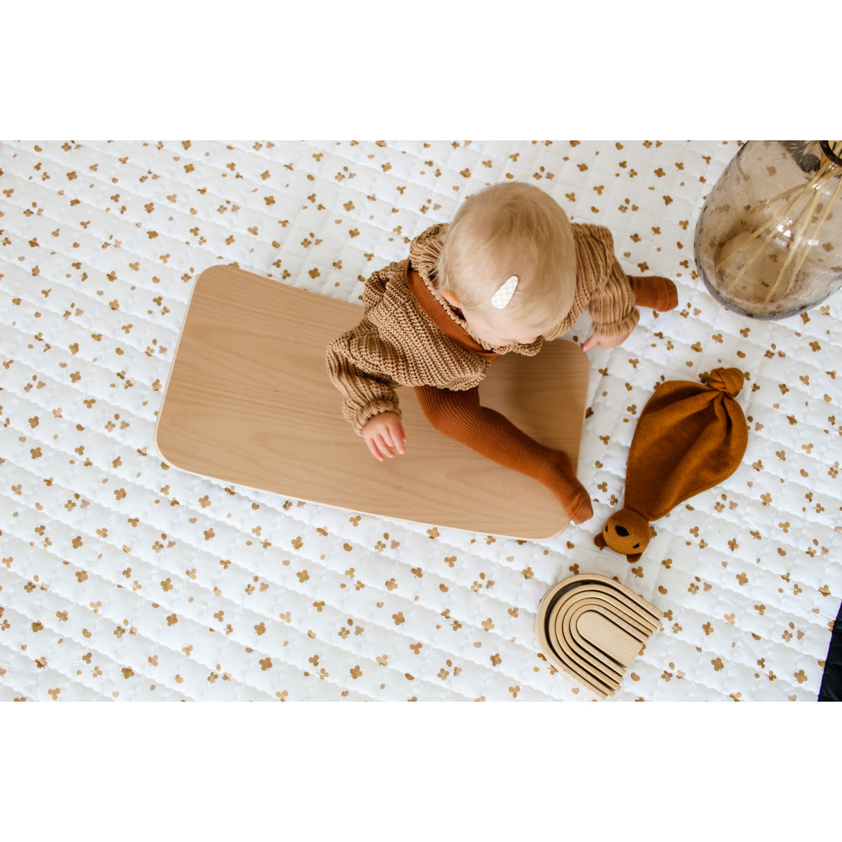 Curve Lab Dark Blue Little Arc Small Balance Board Felt