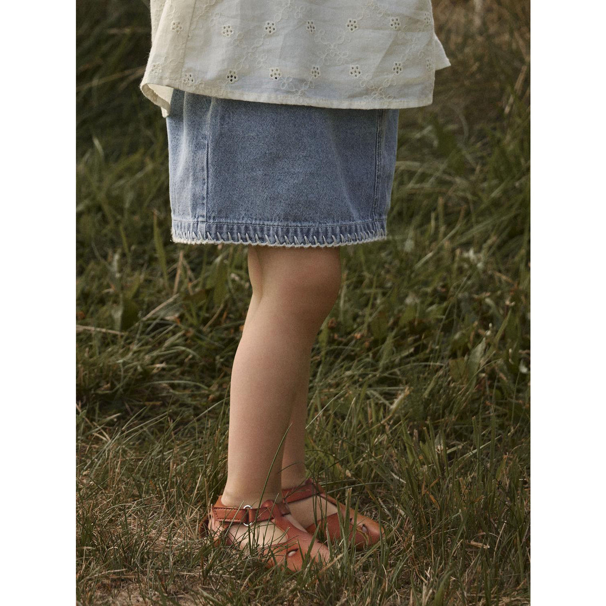 Lil'Atelier Medium Blue Denim Nmffunda Loose Dnm Kjol 5552-Fd Lil