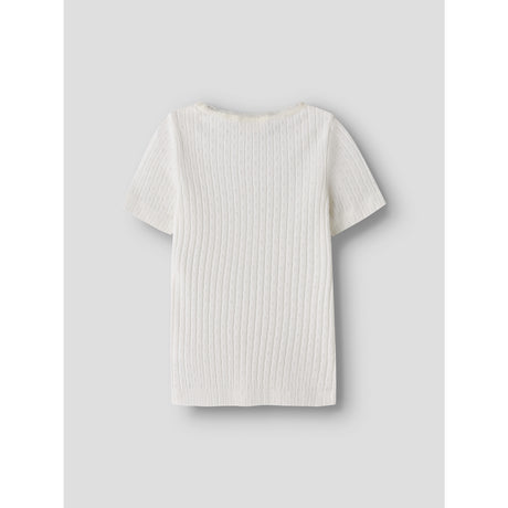 Lil'Atelier Coconut Milk Nmfhaldis Ss Slim Topp Lil