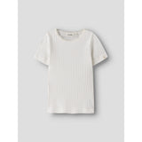 Lil'Atelier Coconut Milk Nmfhaldis Ss Slim Topp Lil