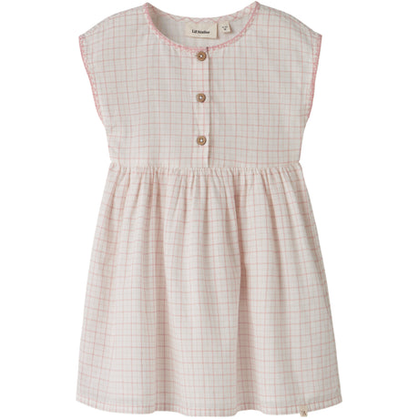 Lil'Atelier Coconut Milk Rose Tan Nmfhedda Sl Klänning Lil