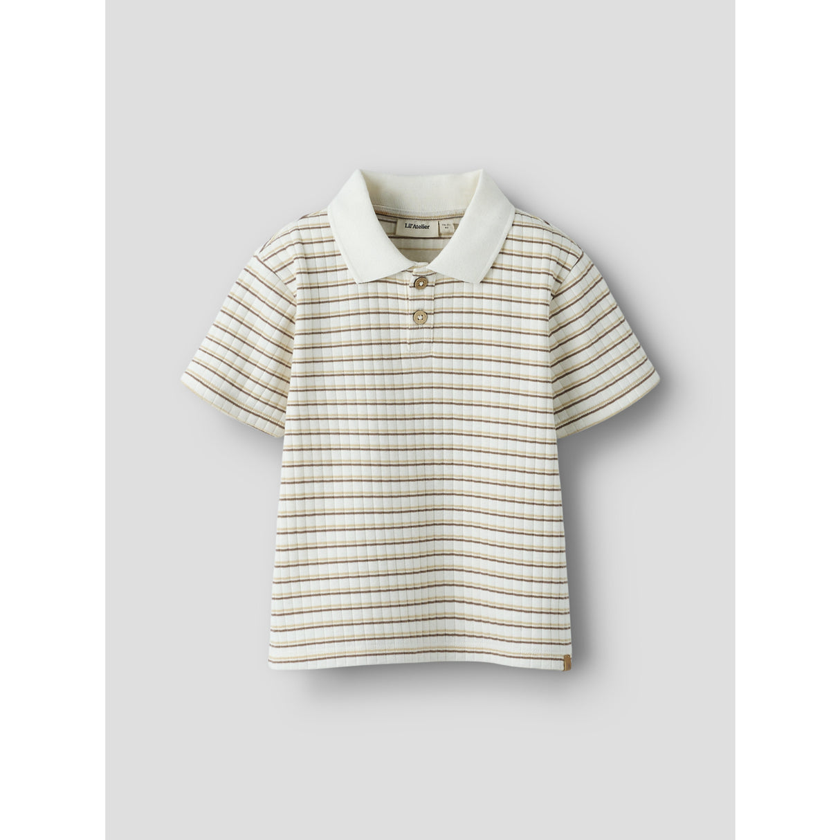 Lil'Atelier Coconut Milk Coca Mocha Nmmhaldur Ss Loose Pikétröja Lil