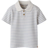 Lil'Atelier Coconut Milk Dusty Blue Nmmhaldur Ss Loose Pikétröja Lil