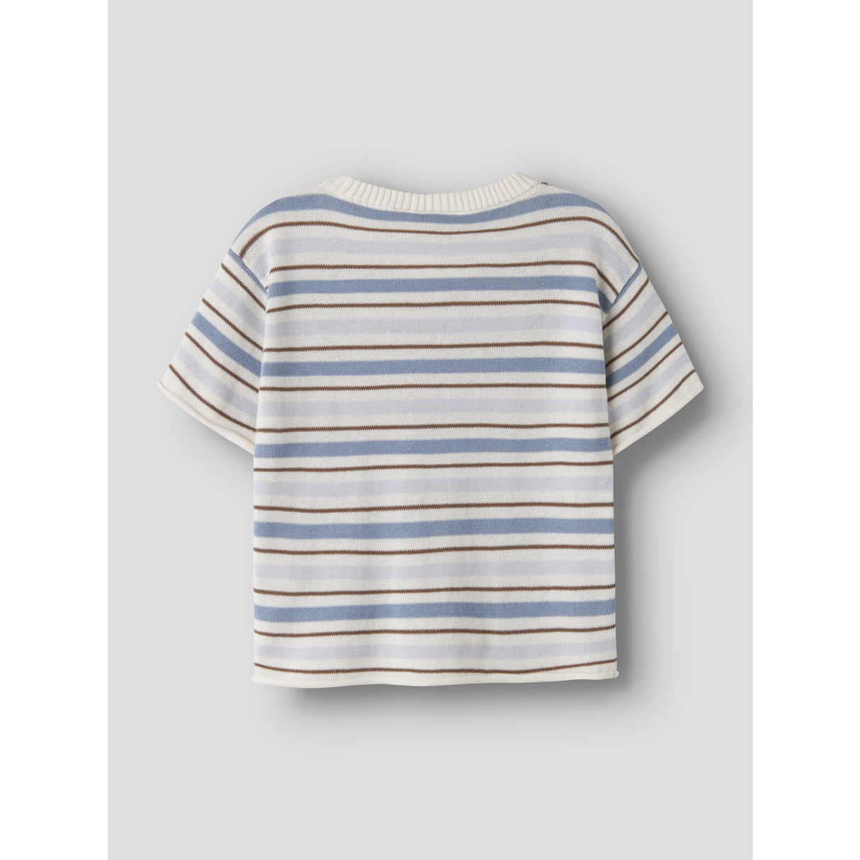 Lil'Atelier Coconut Milk Dusty Blue Nmmhito Ss Loose Stickad Lil