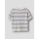 Lil'Atelier Coconut Milk Dusty Blue Nmmhito Ss Loose Stickad Lil