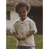 Lil'Atelier Coconut Milk Dusty Blue Nmmhagi Ss Loose Skjorta Lil