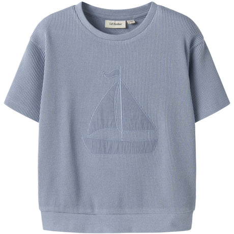 Lil'Atelier Dusty Blue Nmmharun Ss Loose Sweat Lil