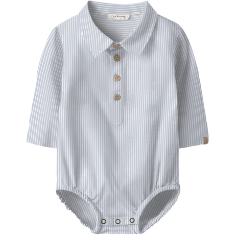 Lil'Atelier Gray Dawn Nbmjesper Ls Body Skjorta Lil