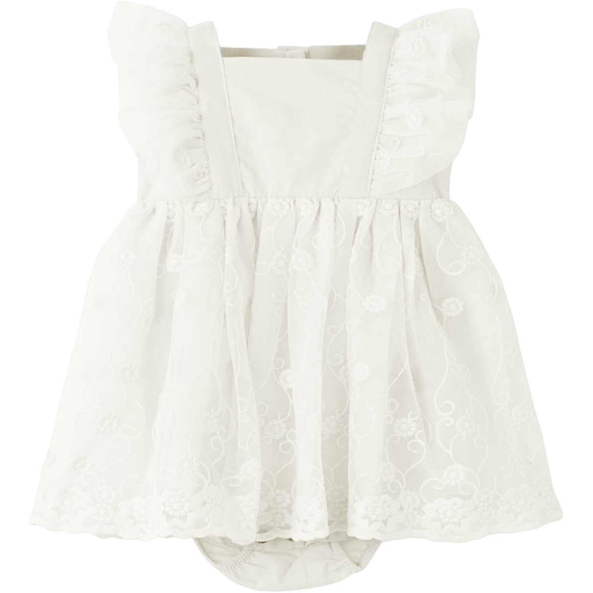 Lil'Atelier Coconut Milk Nbffeya Sl Tyll Body Klänning Lil