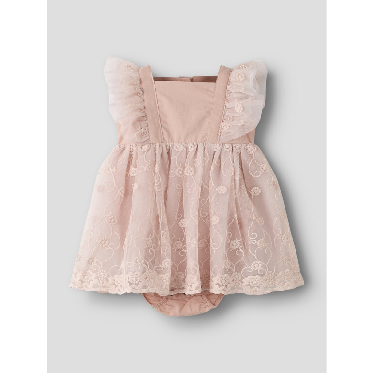 Lil'Atelier Peach Whip Nbffeya Sl Tyll Body Klänning Lil