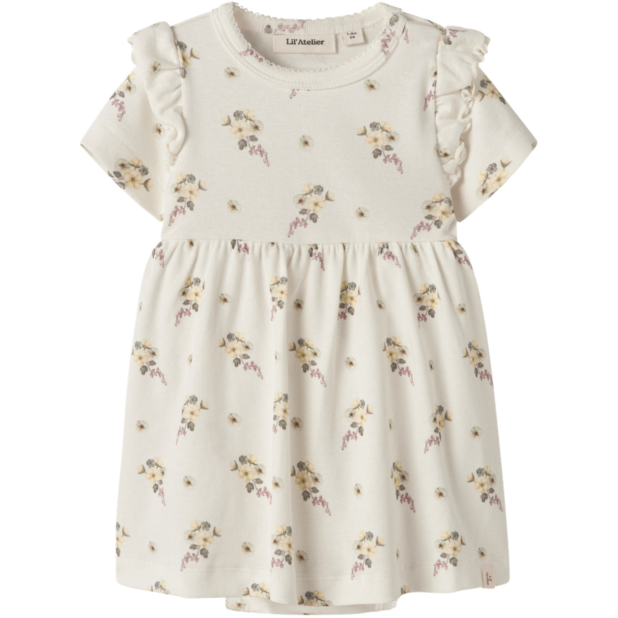 Lil'Atelier Coconut Milk Flower Nbfgayo Sin Ss Body Klänning Lil