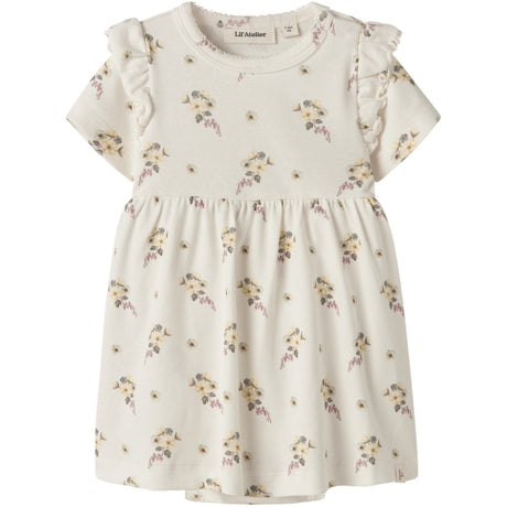 Lil'Atelier Coconut Milk Flower Nbfgayo Sin Ss Body Klänning Lil