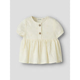 Lil'Atelier Coconut Milk Nbfhosa Ss Loose Skjorta Lil