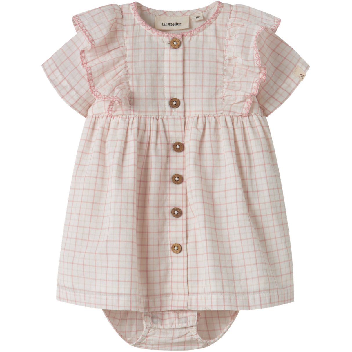 Lil'Atelier Coconut Milk Nbfhedda Ss Loose Body Klänning Lil