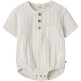 Lil'Atelier Coconut Milk Dusty Blue Nbmhagi Ss Loose Skjorta Body Lil