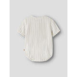 Lil'Atelier Coconut Milk Dusty Blue Nbmhagi Ss Loose Skjorta Body Lil