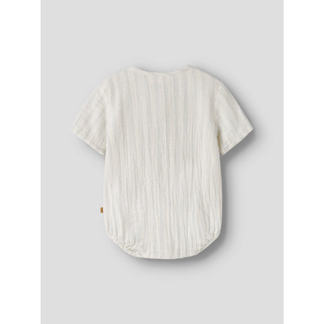 Lil'Atelier Coconut Milk Dusty Blue Nbmhagi Ss Loose Skjorta Body Lil