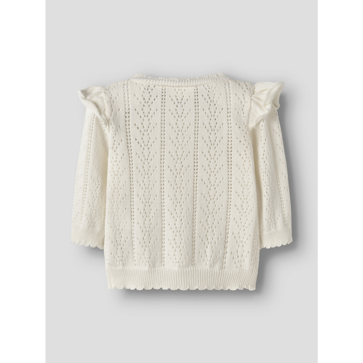 Lil'Atelier Coconut Milk Nbfjela Ls Stickad Card Lil