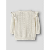 Lil'Atelier Coconut Milk Nbfjela Ls Stickad Card Lil