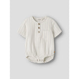 Lil'Atelier Coconut Milk Dusty Blue Nbmhagi Ss Loose Skjorta Body Lil