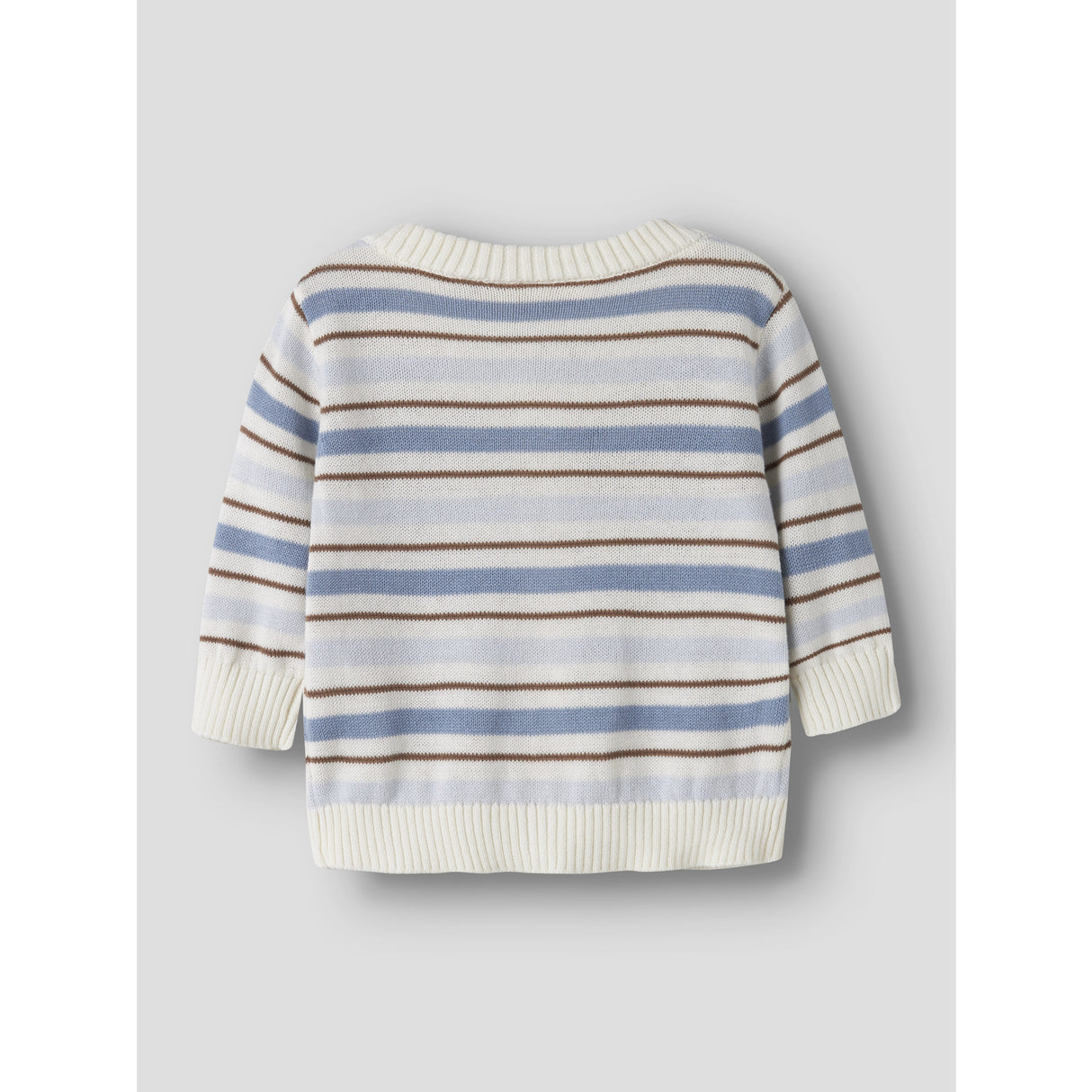 Lil'Atelier Coconut Milk Dusty Blue Nbmhito Ls Stickad Card Lil