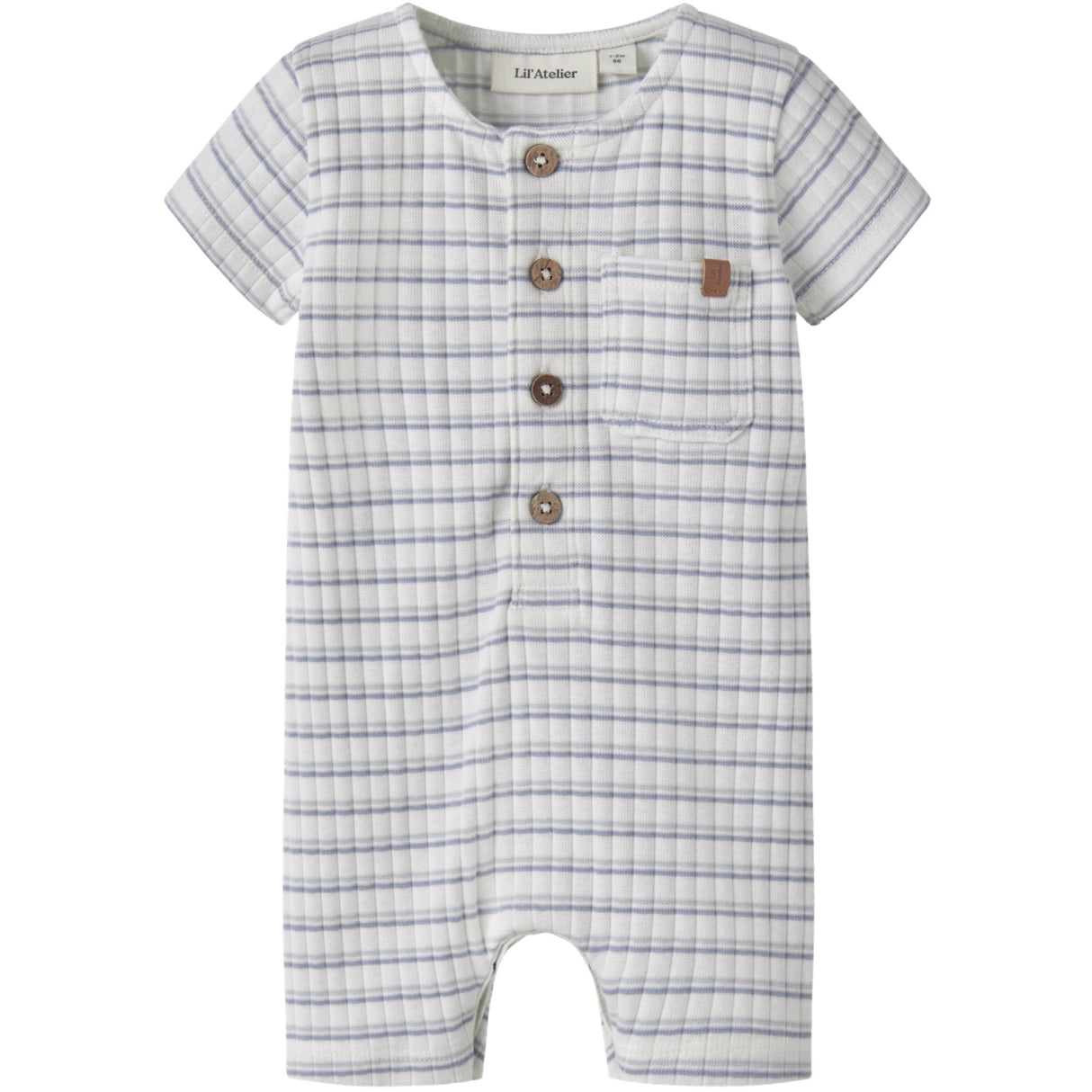 Lil'Atelier Coconut Milk Dusty Blue Nbmhaldur Ss Loose Kort Dräkt Lil