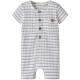 Lil'Atelier Coconut Milk Dusty Blue Nbmhaldur Ss Loose Kort Dräkt Lil