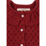 Konges Sløjd Red Dahlia Holiday Stickad Cardigan
