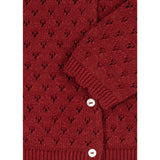 Konges Sløjd Red Dahlia Holiday Stickad Cardigan