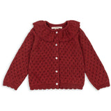 Konges Sløjd Red Dahlia Holiday Stickad Cardigan
