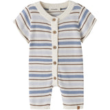 Lil'Atelier Coconut Milk Dusty Blue Nbmhito Ss Stickad Dräkt Lil