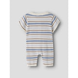 Lil'Atelier Coconut Milk Dusty Blue Nbmhito Ss Stickad Dräkt Lil