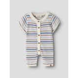 Lil'Atelier Coconut Milk Dusty Blue Nbmhito Ss Stickad Dräkt Lil