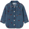 Name It Medium Blue Denim Lady Bug Nmfnina Emb Denim Jacka 3285-Za D