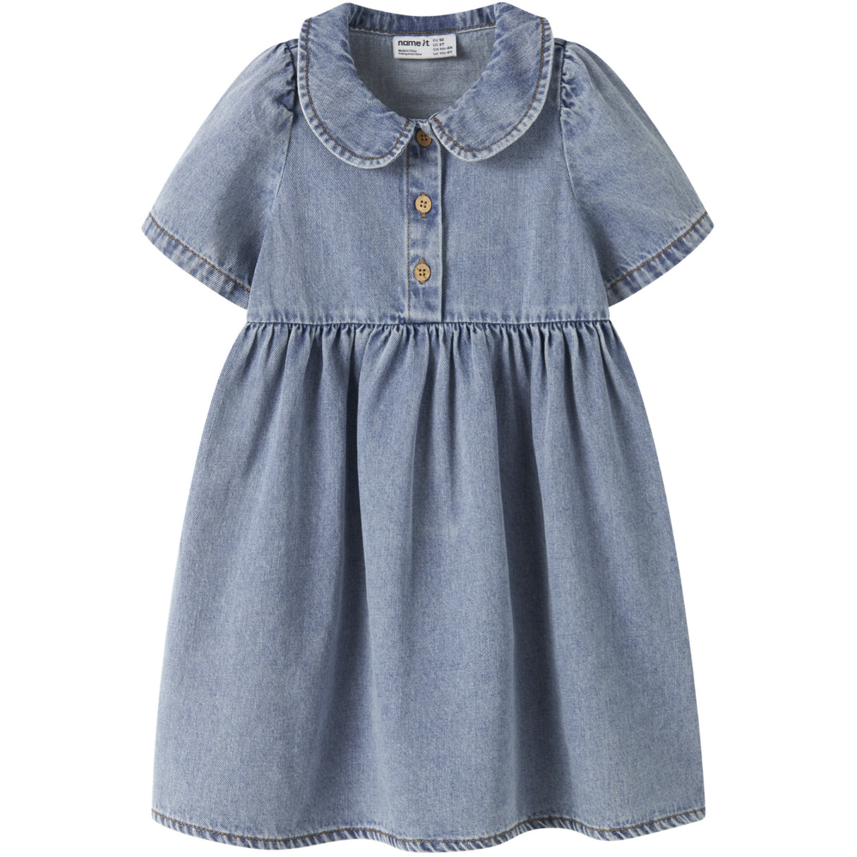 Name It Medium Blue Denim Nmfpoppy Dnm Klänning 5011-Ov H