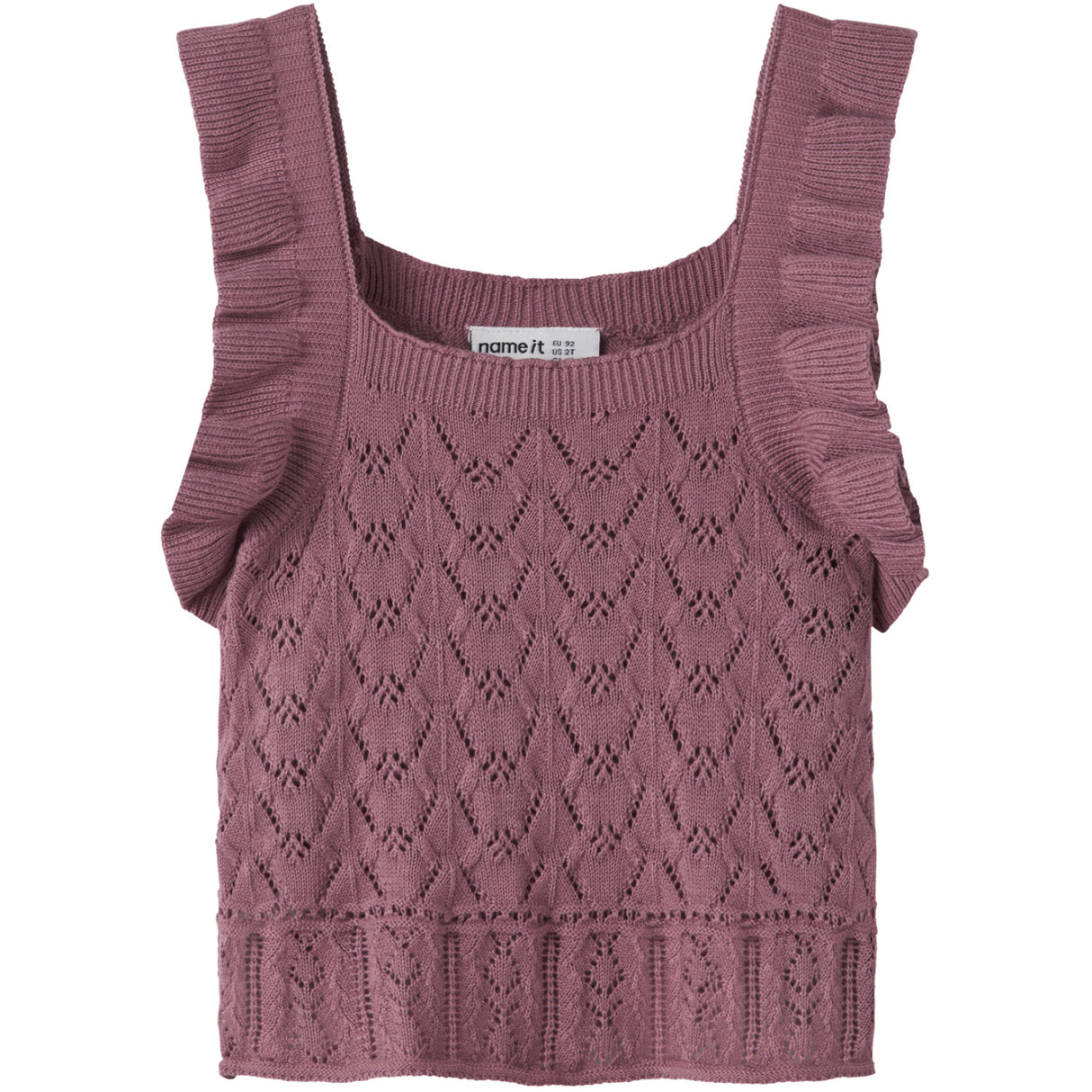 Name It Mesa Rose Nmfholga Sl Stickad Topp