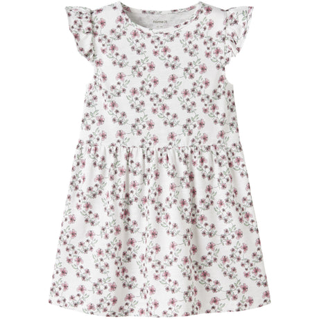 Name It Bright White Nmfhailedo Keps Sl Klänning