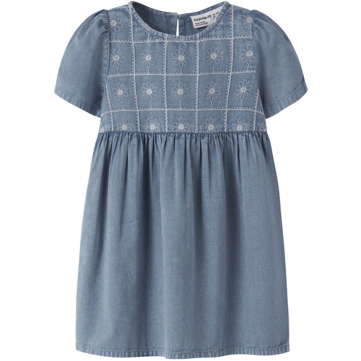 Name It Faded Denim Nmfherta Ss Klänning