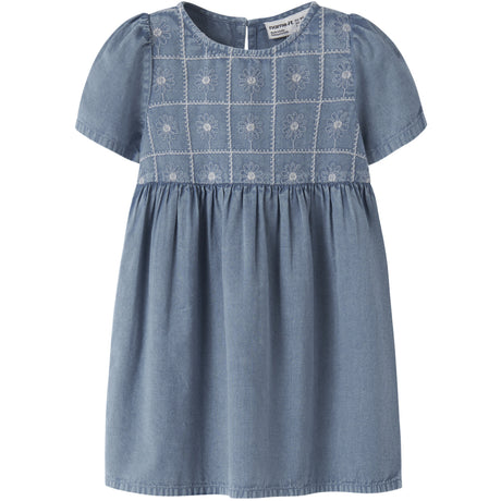 Name It Faded Denim Nmfherta Ss Klänning