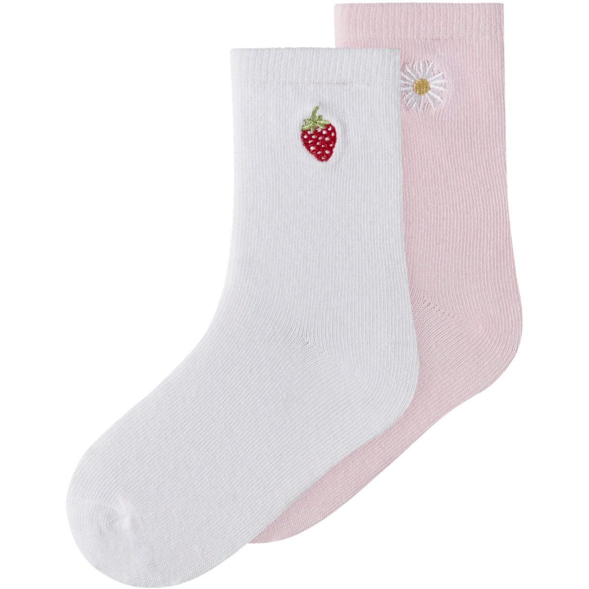 Name It Cradle Pink Bright White Nmfjuliso 2P Strumpor