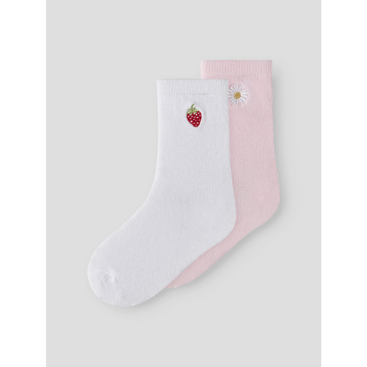 Name It Cradle Pink Bright White Nmfjuliso 2P Strumpor