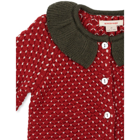 Konges Sløjd Barbados Cherry Strawberry Cardigan
