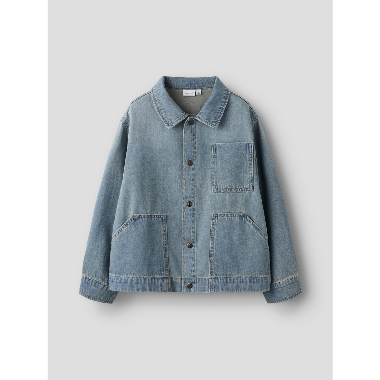 Name It Vintage Medium Blue Denim Nkmtom Oz Dnm Ls Skjorta 3550-Oz H