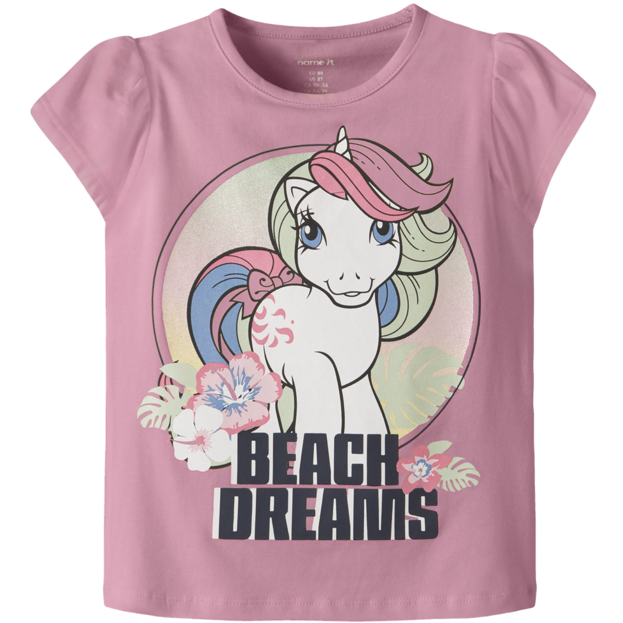 Name It Pink Drink Nmfada Mlp Ss Topp Cplg