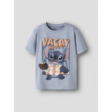 Name It Blue Fog Nmmantonio Stitch Ss Nreg Topp Wdi