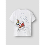 Name It Bright White Nmmmacas Paw Ss Nreg Topp Cplg