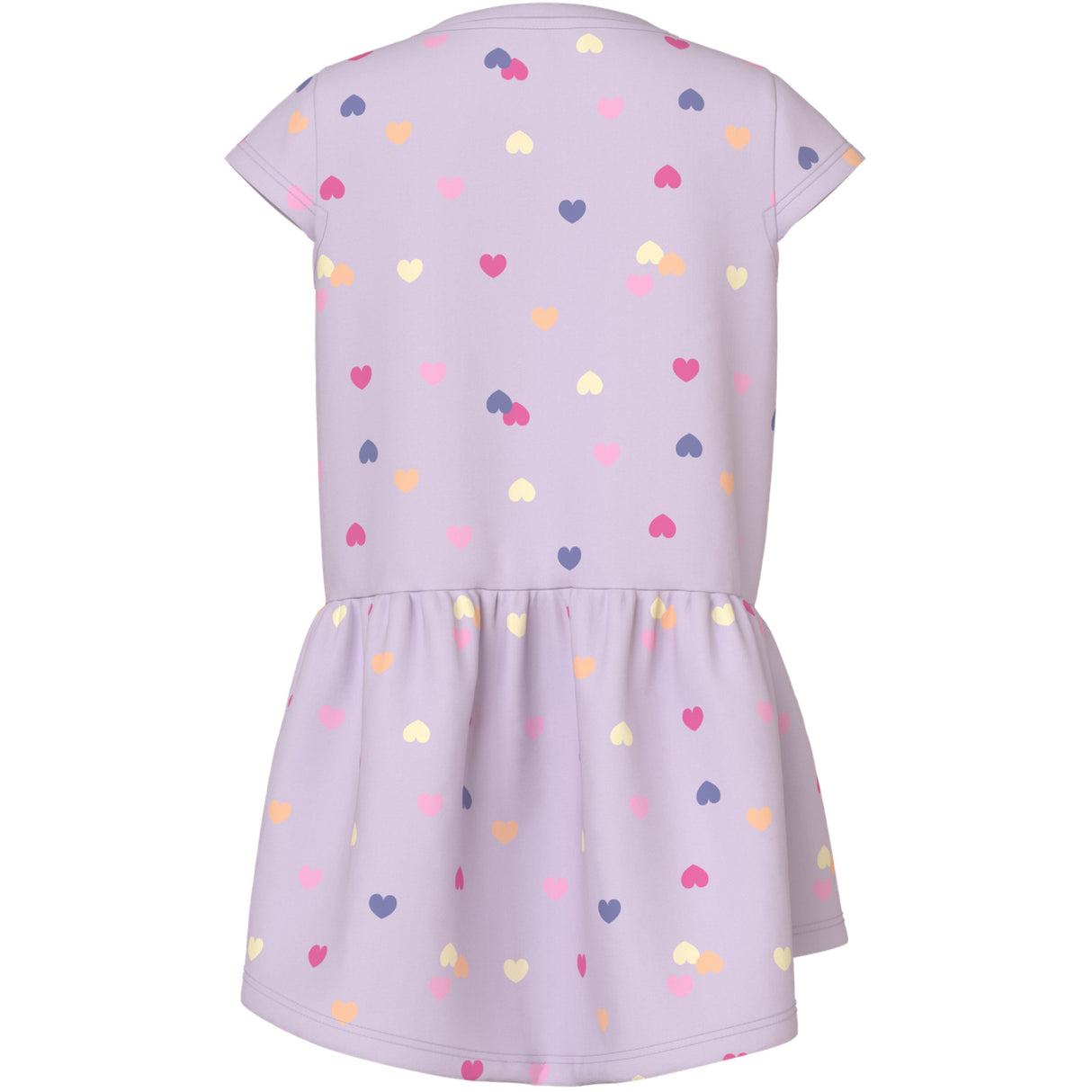 Name It Lavender Fog Colorful Hearts Nmfvigga Capsl Klänning F1 Noos
