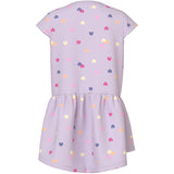 Name It Lavender Fog Colorful Hearts Nmfvigga Capsl Klänning F1 Noos